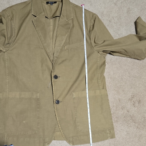 Men's Tan Casual Blazer - Picture 8 of 14